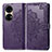 Custodia Portafoglio In Pelle Fantasia Modello Cover con Supporto per Huawei P50 Pro Viola