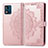 Custodia Portafoglio In Pelle Fantasia Modello Cover con Supporto per Motorola Moto E13 Oro Rosa