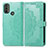 Custodia Portafoglio In Pelle Fantasia Modello Cover con Supporto per Motorola Moto E30 Verde