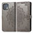 Custodia Portafoglio In Pelle Fantasia Modello Cover con Supporto per Motorola Moto Edge 20 Lite 5G Grigio