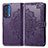 Custodia Portafoglio In Pelle Fantasia Modello Cover con Supporto per Motorola Moto Edge (2021) 5G Viola