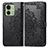 Custodia Portafoglio In Pelle Fantasia Modello Cover con Supporto per Motorola Moto Edge (2023) 5G Nero