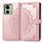 Custodia Portafoglio In Pelle Fantasia Modello Cover con Supporto per Motorola Moto Edge (2023) 5G Oro Rosa