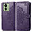 Custodia Portafoglio In Pelle Fantasia Modello Cover con Supporto per Motorola Moto Edge (2023) 5G Viola