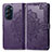 Custodia Portafoglio In Pelle Fantasia Modello Cover con Supporto per Motorola Moto Edge Plus (2022) 5G Viola