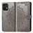 Custodia Portafoglio In Pelle Fantasia Modello Cover con Supporto per Motorola Moto Edge Plus (2023) 5G Grigio