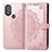 Custodia Portafoglio In Pelle Fantasia Modello Cover con Supporto per Motorola Moto G Play (2023) Oro Rosa