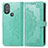 Custodia Portafoglio In Pelle Fantasia Modello Cover con Supporto per Motorola Moto G Play Gen 2 Verde