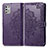 Custodia Portafoglio In Pelle Fantasia Modello Cover con Supporto per Motorola Moto G Stylus (2021) Viola