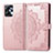 Custodia Portafoglio In Pelle Fantasia Modello Cover con Supporto per Motorola Moto G13 Oro Rosa