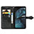 Custodia Portafoglio In Pelle Fantasia Modello Cover con Supporto per Motorola Moto G14