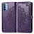 Custodia Portafoglio In Pelle Fantasia Modello Cover con Supporto per Motorola Moto G31 Viola