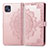 Custodia Portafoglio In Pelle Fantasia Modello Cover con Supporto per Motorola Moto G50 5G Oro Rosa