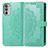 Custodia Portafoglio In Pelle Fantasia Modello Cover con Supporto per Motorola MOTO G52 Verde