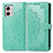 Custodia Portafoglio In Pelle Fantasia Modello Cover con Supporto per Motorola Moto G53 5G Verde