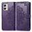 Custodia Portafoglio In Pelle Fantasia Modello Cover con Supporto per Motorola Moto G53y 5G Viola