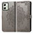 Custodia Portafoglio In Pelle Fantasia Modello Cover con Supporto per Motorola Moto G54 5G Grigio