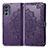 Custodia Portafoglio In Pelle Fantasia Modello Cover con Supporto per Motorola Moto G62 5G Viola