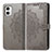 Custodia Portafoglio In Pelle Fantasia Modello Cover con Supporto per Motorola Moto G73 5G Grigio