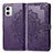 Custodia Portafoglio In Pelle Fantasia Modello Cover con Supporto per Motorola Moto G73 5G Viola