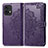 Custodia Portafoglio In Pelle Fantasia Modello Cover con Supporto per Motorola Moto X40 5G Viola