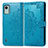 Custodia Portafoglio In Pelle Fantasia Modello Cover con Supporto per Nokia C12 Plus Blu