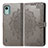 Custodia Portafoglio In Pelle Fantasia Modello Cover con Supporto per Nokia C12 Plus Grigio