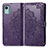 Custodia Portafoglio In Pelle Fantasia Modello Cover con Supporto per Nokia C12 Plus Viola