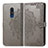 Custodia Portafoglio In Pelle Fantasia Modello Cover con Supporto per Nokia C3 Grigio