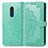 Custodia Portafoglio In Pelle Fantasia Modello Cover con Supporto per Nokia C3 Verde