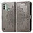 Custodia Portafoglio In Pelle Fantasia Modello Cover con Supporto per Nokia C31 Grigio