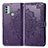 Custodia Portafoglio In Pelle Fantasia Modello Cover con Supporto per Nokia C31 Viola