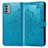 Custodia Portafoglio In Pelle Fantasia Modello Cover con Supporto per Nokia G22 Blu