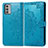 Custodia Portafoglio In Pelle Fantasia Modello Cover con Supporto per Nokia G310 5G Blu