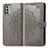 Custodia Portafoglio In Pelle Fantasia Modello Cover con Supporto per Nokia G310 5G Grigio