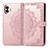 Custodia Portafoglio In Pelle Fantasia Modello Cover con Supporto per Nothing Phone 2 Oro Rosa