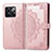 Custodia Portafoglio In Pelle Fantasia Modello Cover con Supporto per OnePlus 10T 5G Oro Rosa