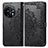 Custodia Portafoglio In Pelle Fantasia Modello Cover con Supporto per OnePlus 11 5G Nero