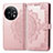 Custodia Portafoglio In Pelle Fantasia Modello Cover con Supporto per OnePlus 11 5G Oro Rosa