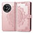 Custodia Portafoglio In Pelle Fantasia Modello Cover con Supporto per OnePlus 11R 5G Oro Rosa