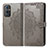 Custodia Portafoglio In Pelle Fantasia Modello Cover con Supporto per OnePlus 9 Pro 5G Grigio