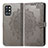 Custodia Portafoglio In Pelle Fantasia Modello Cover con Supporto per OnePlus 9R 5G Grigio