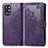 Custodia Portafoglio In Pelle Fantasia Modello Cover con Supporto per OnePlus 9R 5G Viola