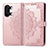 Custodia Portafoglio In Pelle Fantasia Modello Cover con Supporto per OnePlus Ace 2V 5G Oro Rosa