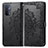 Custodia Portafoglio In Pelle Fantasia Modello Cover con Supporto per OnePlus Nord N200 5G Nero