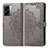 Custodia Portafoglio In Pelle Fantasia Modello Cover con Supporto per OnePlus Nord N300 5G Grigio