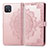 Custodia Portafoglio In Pelle Fantasia Modello Cover con Supporto per Oppo A16K Oro Rosa