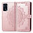 Custodia Portafoglio In Pelle Fantasia Modello Cover con Supporto per Oppo A16s Oro Rosa