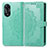 Custodia Portafoglio In Pelle Fantasia Modello Cover con Supporto per Oppo A18 Verde