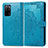 Custodia Portafoglio In Pelle Fantasia Modello Cover con Supporto per Oppo A53s 5G Blu